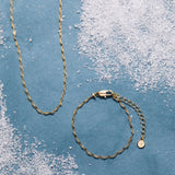 Multi Faceted Chain Bracelet