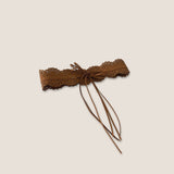 Lace-Trimmed Waist Cincher Belt