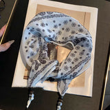 Bohemian Floral Multi-Functional Silk Scarf