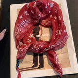 Bohemian Floral Multi-Functional Silk Scarf