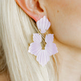 Michelle Statement Earrings - Moon Dust
