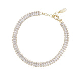Rhinestone Baguette Anklet