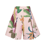 PERLA SHORT IN JARDIN PRINT SOFT KHAKI