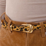 Cheetah Liquid Metal Western Belt