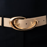 Sculpted Flow Belt in Ivory