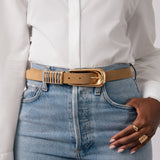 Metal Core Belt in Shiitake