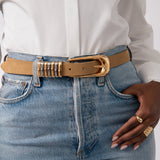 Metal Core Belt in Shiitake