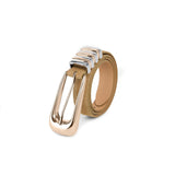 Metal Core Belt in Shiitake