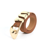 Modern Western Belt in Mocha