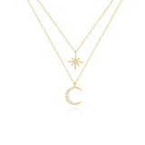 Crescent Vermeil Necklace