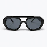 Black Geometric Frame Fashion Sunglasses for Women
