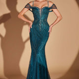 Ladivine CC496 Hollywood Glamour Gown With Modern Couture Edge