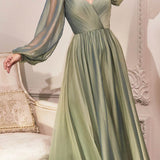 Cinderella Divine CD243 Long Sleeve A-Line Dress