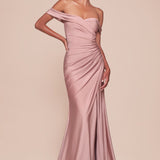 Ladivine CD790 Dress Off the Shoulder Stretch Spandex Gown