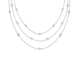 Crystal Dot Layered Necklace