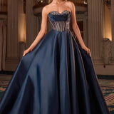 Ladivine CK2405 Luxurious Ball Gown Mikado Strapless Sweetheart