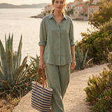 Artisanal Handwoven Stripes Large Tote for Summer Vacation