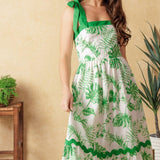 FOREVER MINE WOVEN MIDI DRESS
