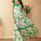 FOREVER MINE WOVEN MIDI DRESS