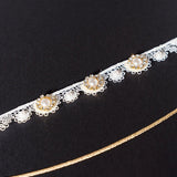 MOON CRESCENT PEARLS CHOKER