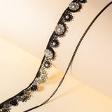 MOON CRESCENT PEARLS CHOKER