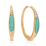 Turquoise Solstice Hoops