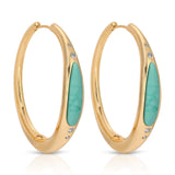 Turquoise Solstice Hoops