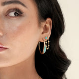 Turquoise Solstice Hoops