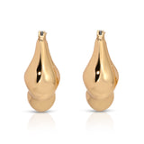 Molten Metal Hoop Earrings
