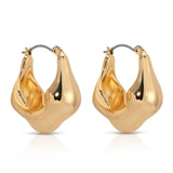 Molten Metal Hoop Earrings