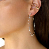 Simple Spark Crystal Hoops