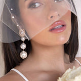 Graduating Pearl Dangle Earrings