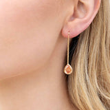 Barely There Chain and Crystal Dangle Earrings