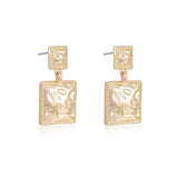 Repeated Square Dangle Earrings
