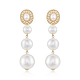 Graduating Pearl Dangle Earrings