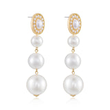 Graduating Pearl Dangle Earrings