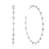 Simple Spark Crystal Hoops