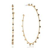 Simple Spark Crystal Hoops
