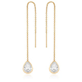 Barely There Chain and Crystal Dangle Earrings