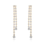 Crystal Sun Shower Dangle Earrings
