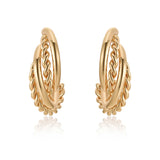 Twists and Turns Hoop Earrings