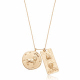 Zodiac Double Medallion Necklace
