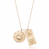 Zodiac Double Medallion Necklace