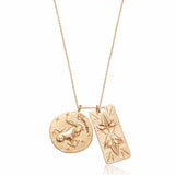 Zodiac Double Medallion Necklace