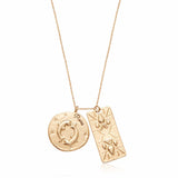 Zodiac Double Medallion Necklace