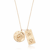 Zodiac Double Medallion Necklace
