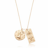 Zodiac Double Medallion Necklace
