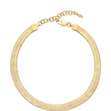 Snake Smooth Herringbone Chain Necklace