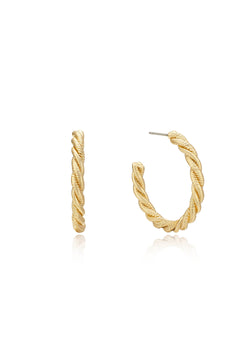 Spun Strands Hoop Earrings
