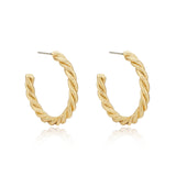 Spun Strands Hoop Earrings